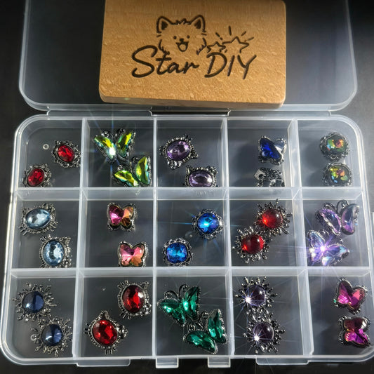 Star DIY Luxury Spacer Beads With Bling Rhinestone