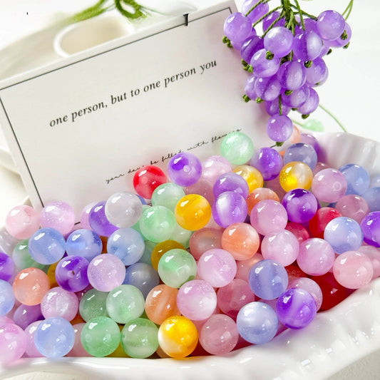 Star DIY Color Changing Resin Cat Eye Beads