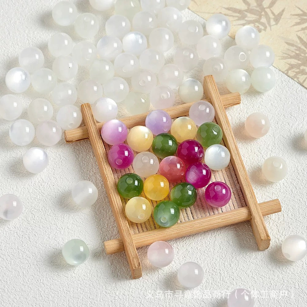 Star DIY Color Changing Resin Cat Eye Beads