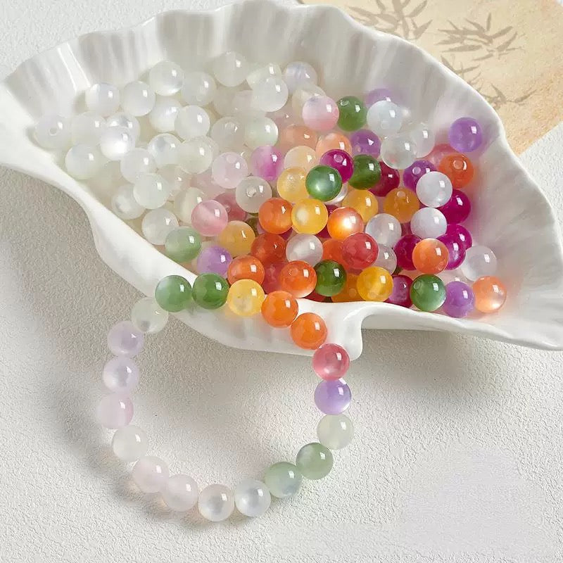 Star DIY Color Changing Resin Cat Eye Beads